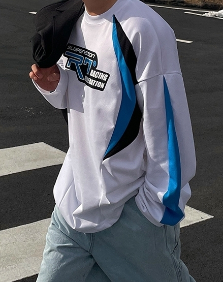 Tシャツ・カットソー HUECLOSET Racing Mash Long Sleeve (3colors) BNE35
