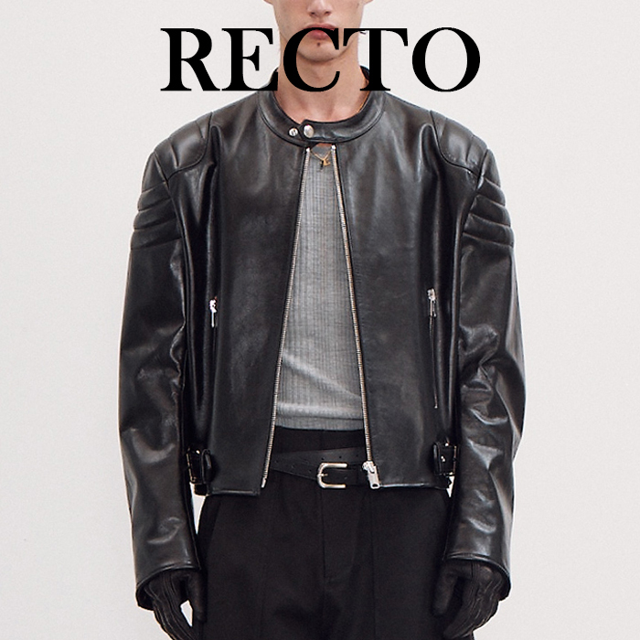 レザージャケット RECTO RED LINER RACER LEATHER JUMPER BLACK