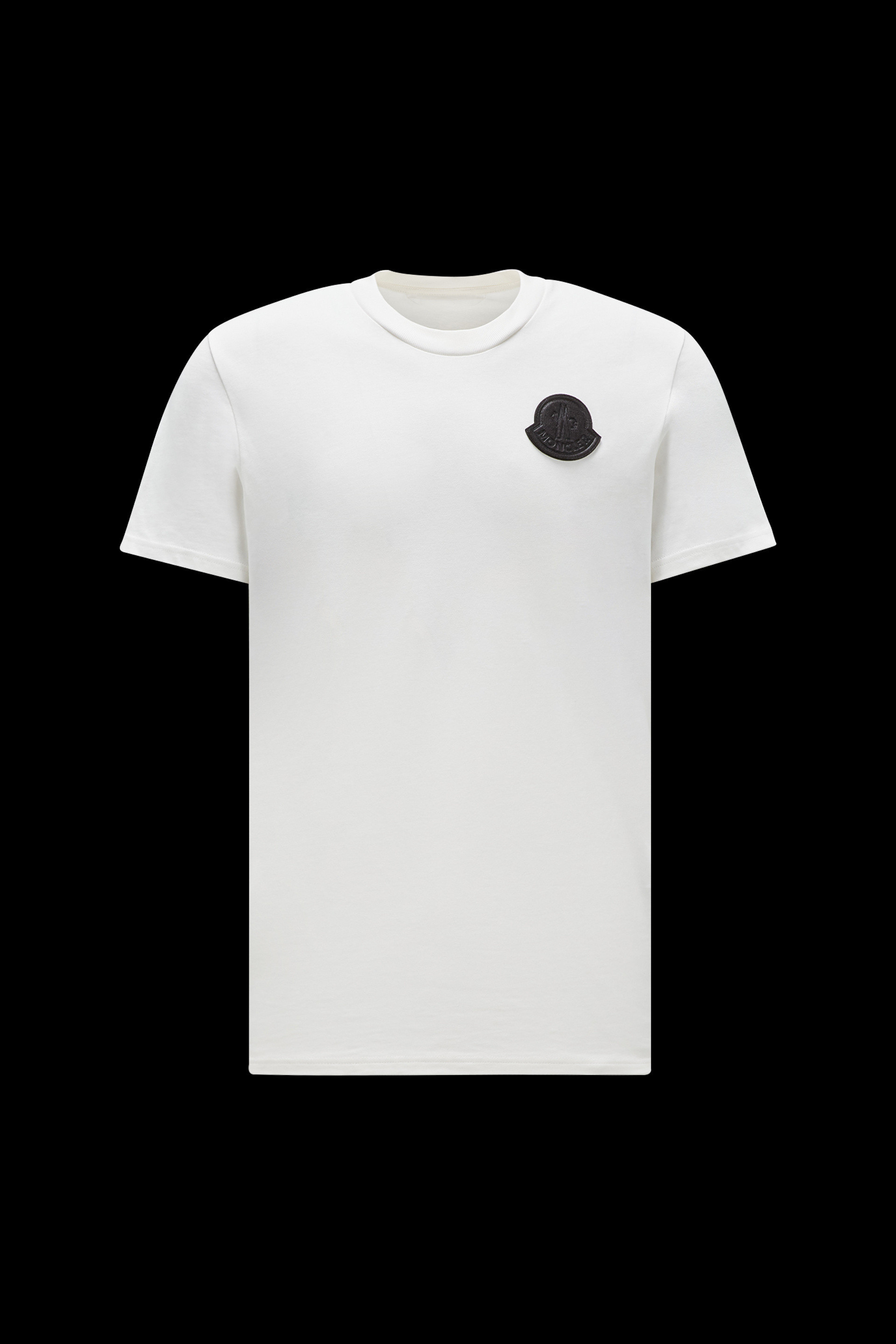 MONCLER2023/24秋冬新作 ロゴパッチ付きクルーネック半袖Tシャツ