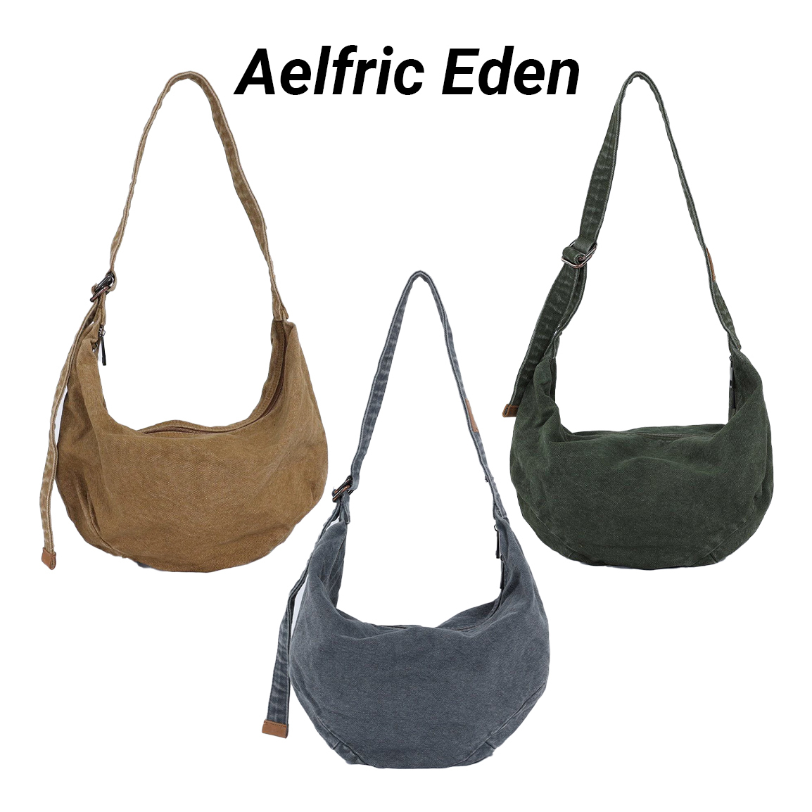 ◆Aelfric Eden◆ダメージ加工ウォッシュ 斜め掛けバッグ 送料込