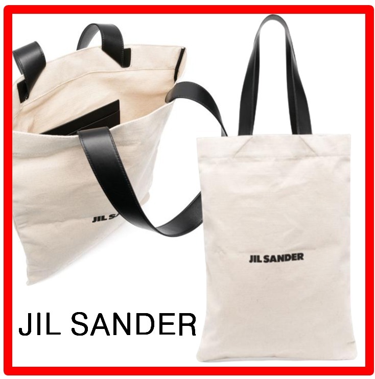 ☆【Jil Sander】☆ロゴ入り リネン トートバッグ☆正規品☆