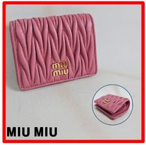 ☆【MIU MIU】☆ミュウミュウ マトラッセ レザー二つ折り財布