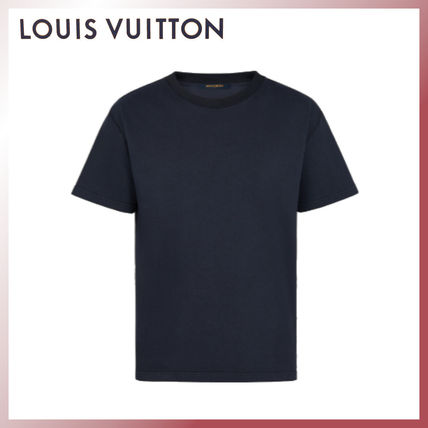 Louis Vuitton Navy Blue Cotton V-Neck T-Shirt S Louis Vuitton