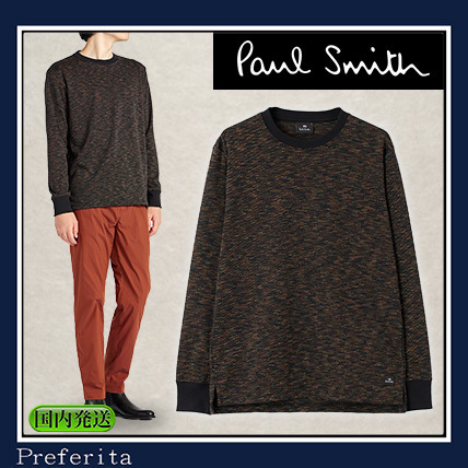 【Paul Smith】長袖カットソー スペースジャカード ブラック