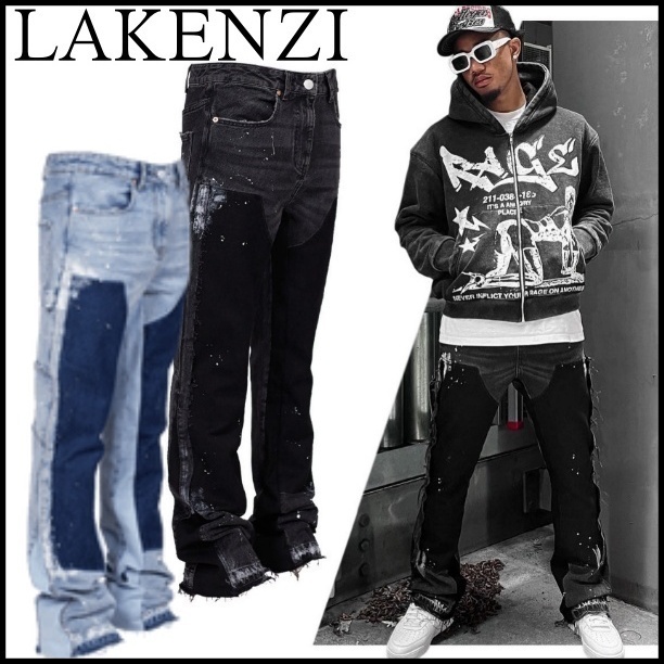 関税/送料込み【LAKENZI】プレミムフレアデニム