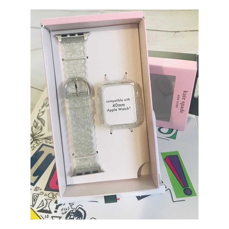 【国内発送】Silver Glitter Jelly Apple Watch Case &Band 40mm