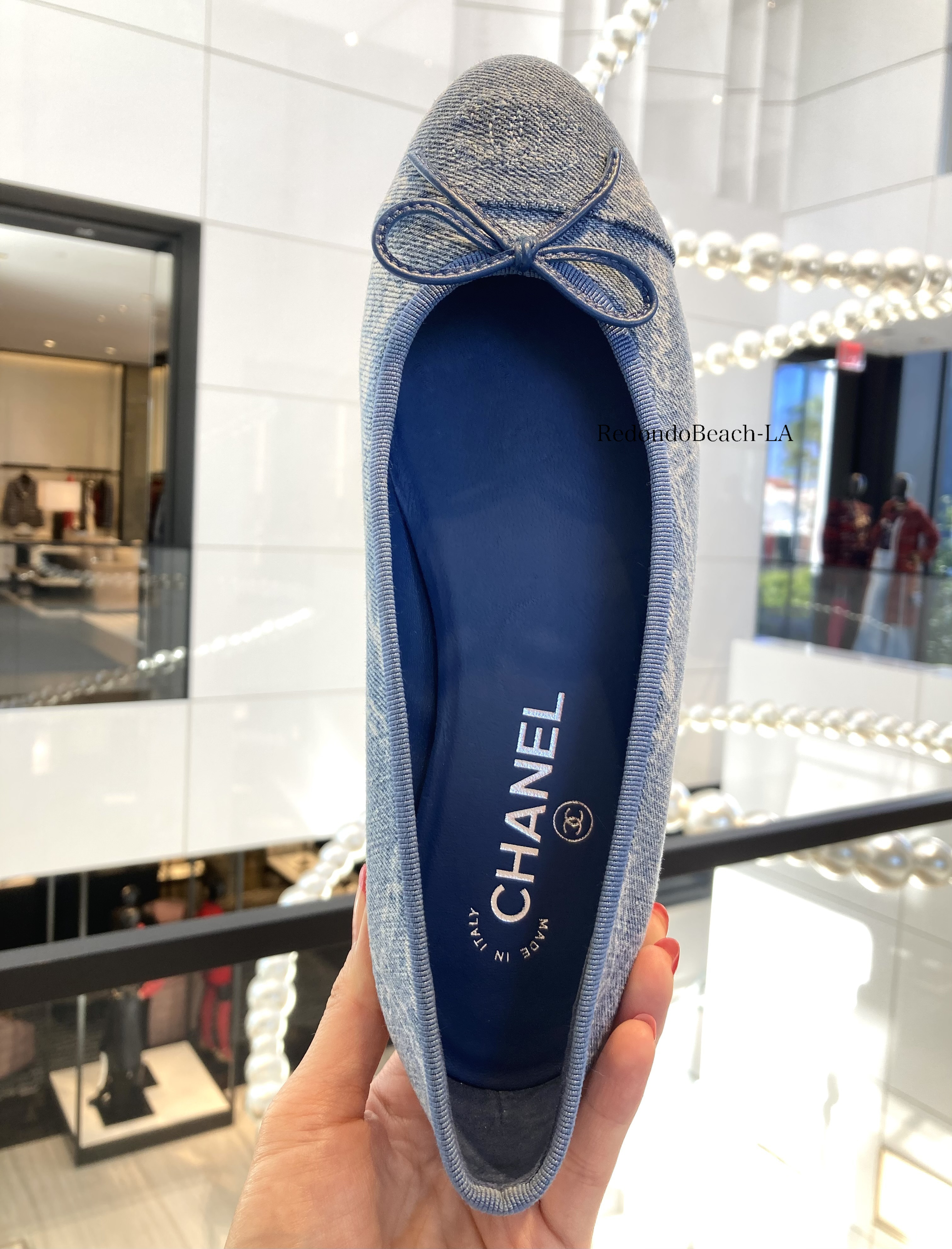 【デニムがかわいすぎる☆履きやすさも◎】CHANEL バレリーナ カジュアルコーデに】遊び心溢れるデニム☆CHANEL☆バレリーナ