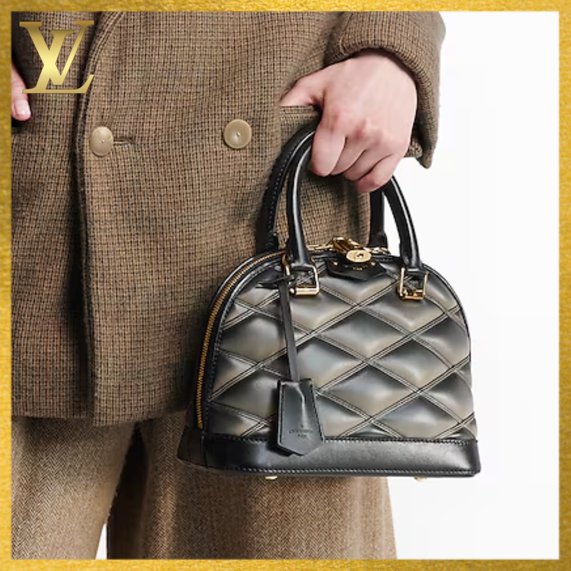 【LOUIS VUITTON】バッグアルマ BB★キルティング加工ラムレザー