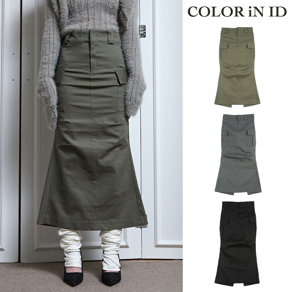 【COLOR iN ID】new cargo skirt