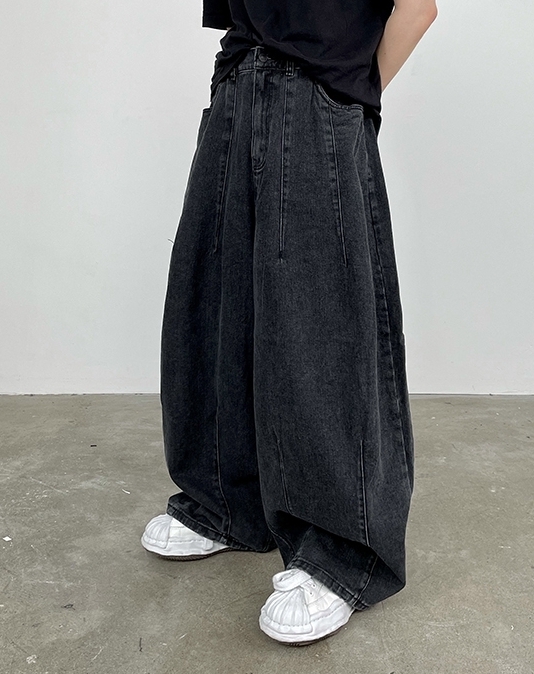 デニム・ジーパン HUECLOSET Pumpkin Balloon Denim Pants (2colors) BNE71