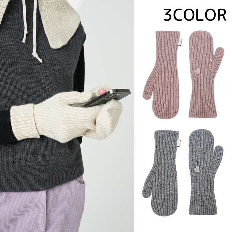 手袋 JILLSTUART WOOL CASHMERE FINGERHOLE GLOVES BMH1095