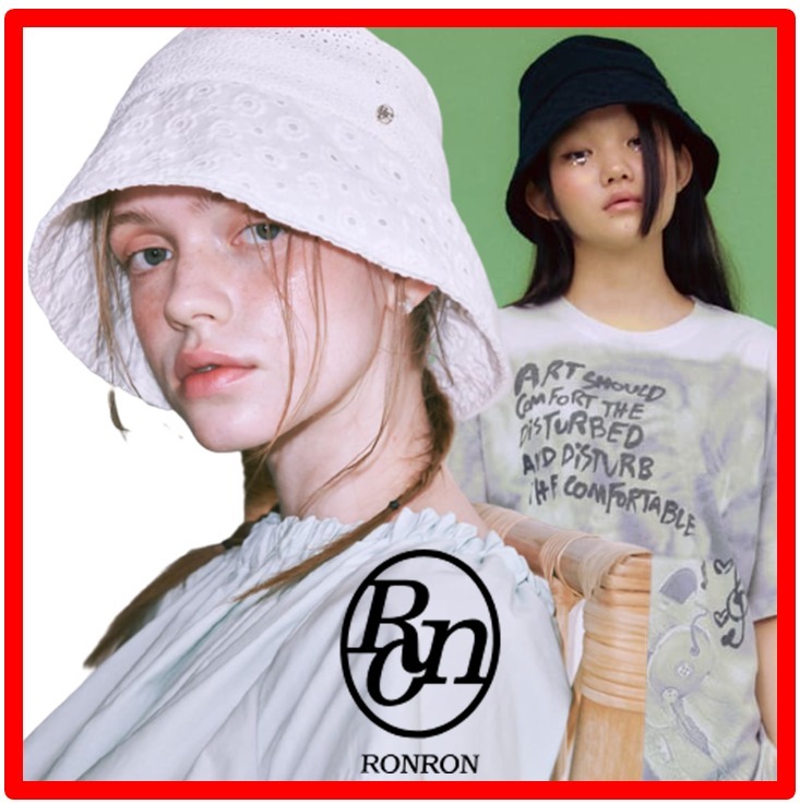 ☆韓国の人気☆【RONRON】☆LACE BUCKET HA.T☆ハット☆