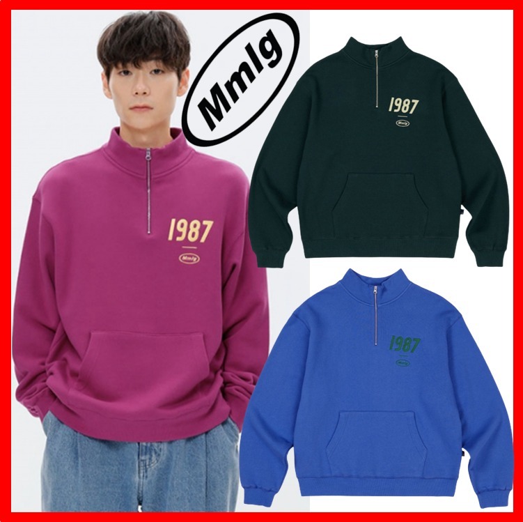 ★韓国の人気★【87MM】★[Mmlg]19MG HALF-ZIP SWEA.T★23FW★