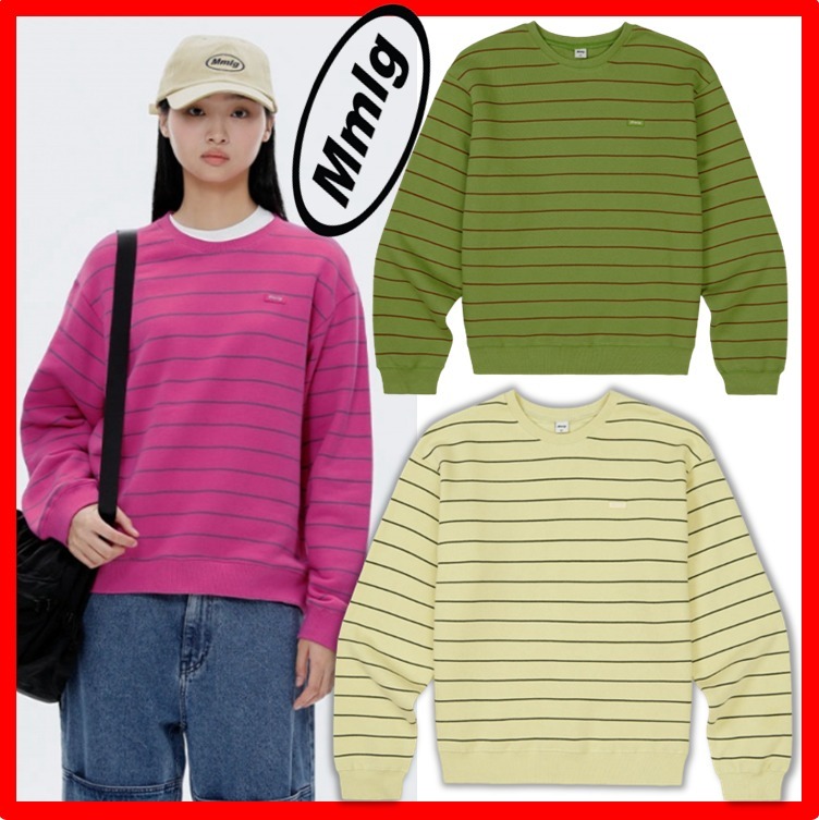 ★韓国の人気★【87MM】★[Mmlg]STRIPE SWEA.T★23FW★