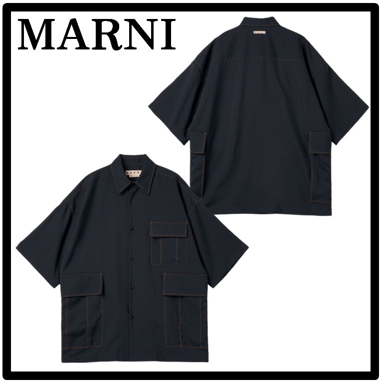 ★送料・関税込★MARNI★TROPICAL WOOL SHIRT★シャツシャツ