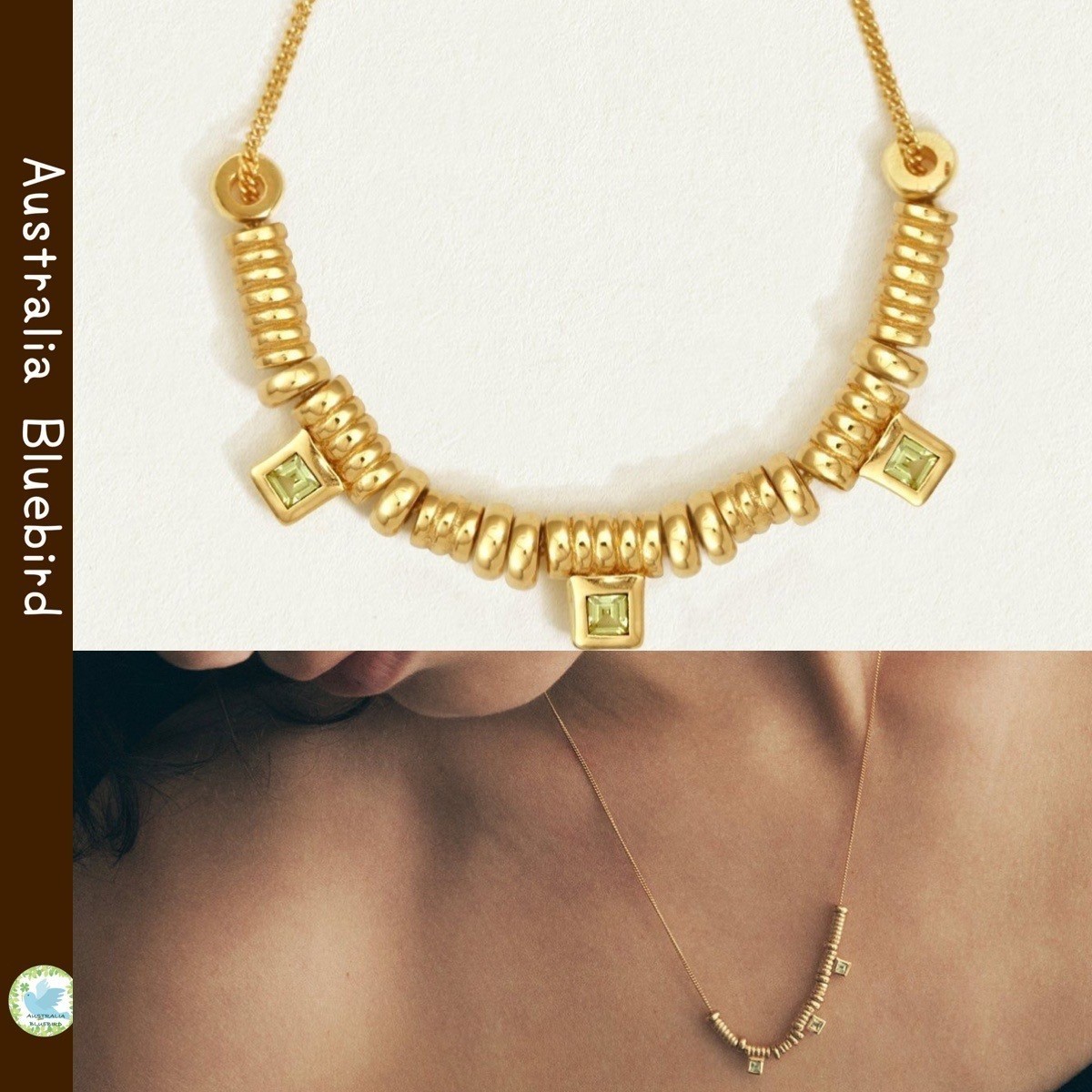 TEMPLEOF THESUN★Hebe Necklace ペリドット ゴールドネックレス