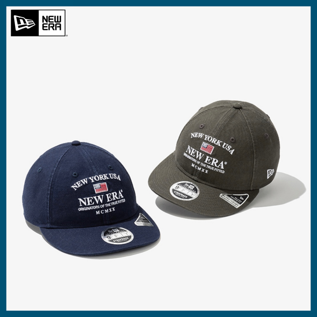 ☆Newera☆ 9FIFTY レトロクラウン PCV USA 帽子 キャップ 2色