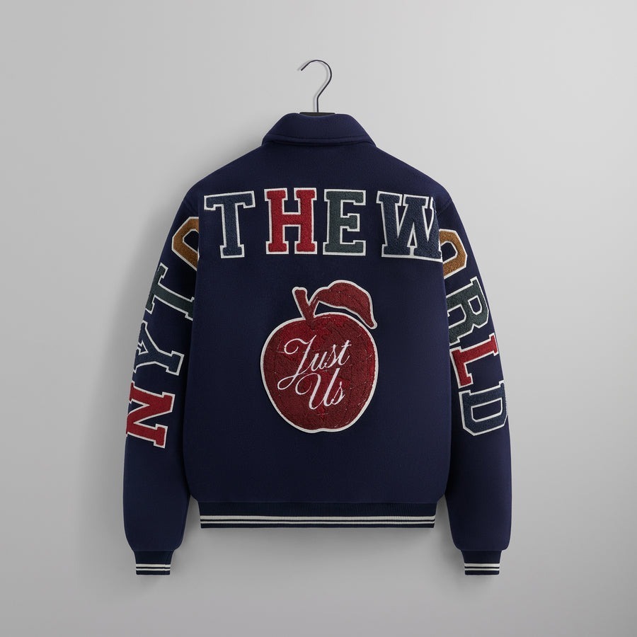 KITH キス パッチワーク ウール コーチジャケット ネイビー 23
