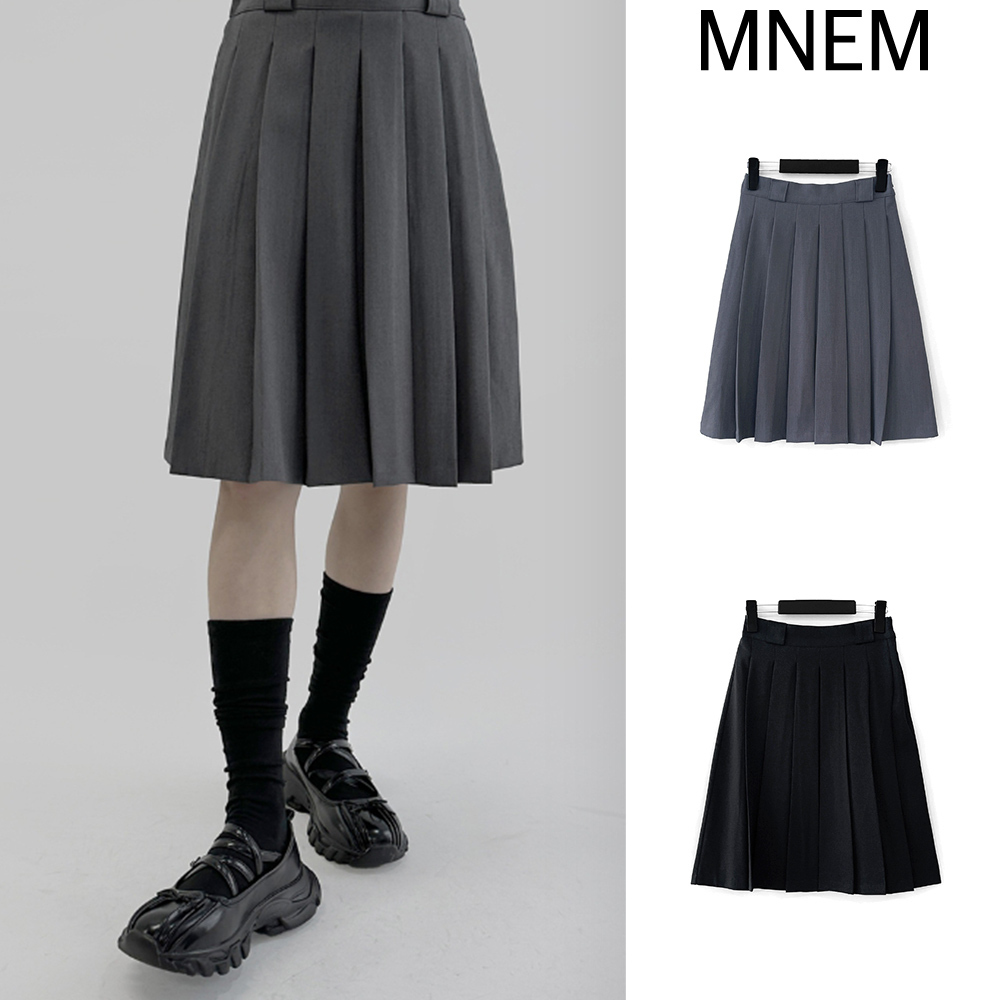 【mnem】Ozu Pleats Midi Skirt