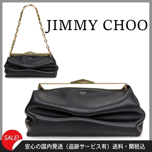 セール【JIMMY CHOO】ダイアモンドフレームクラッチ★送料関税込