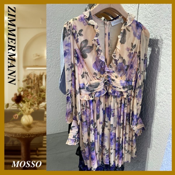 【Zimmermann】 ジマーマン クラッシュフリルミニドレス Zimmermann】LYRICAL RUFFLE MINI DRESS ラッフル ミニドレス