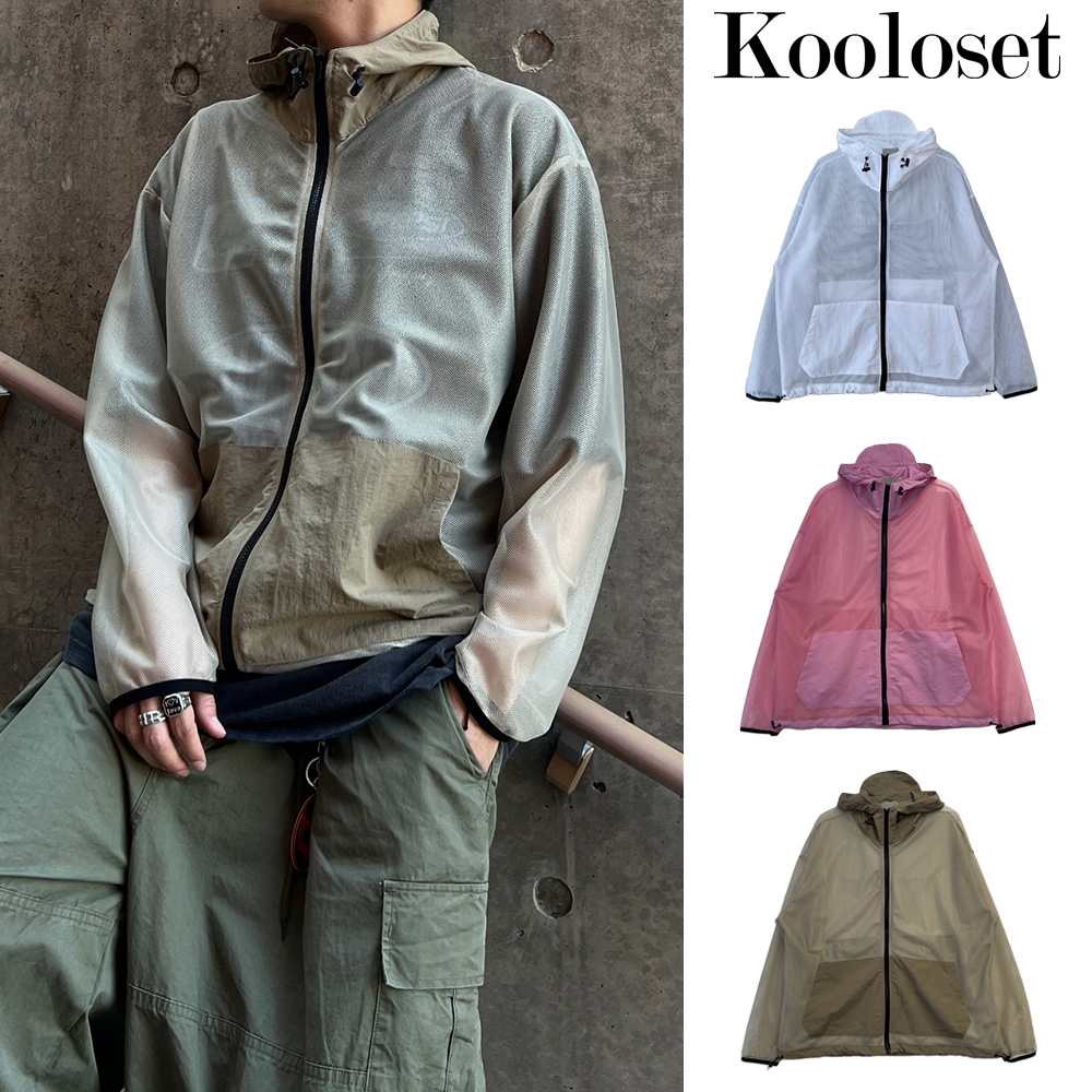 【KOOLOSET】Sunblock Mesh Hood Windbreaker
