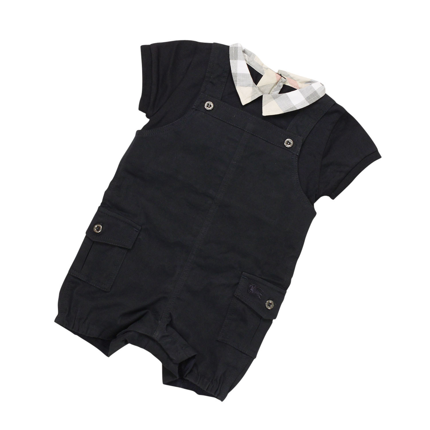 BURBERRY BABY バーバリーベビー半袖ショートオール [B94432NVY]