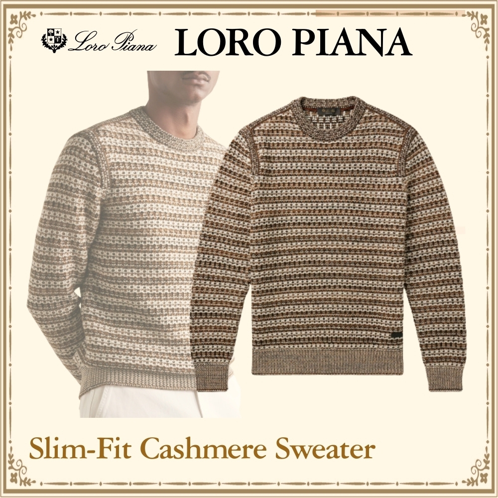◆Loro Piana マンコラ スリムフィット カシミア セーター