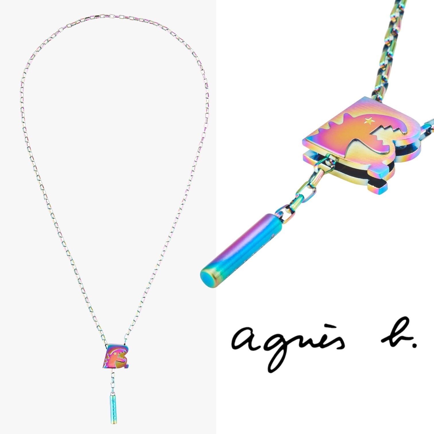 ★agnes b.★Sport b. Dino恐龍 ネックレス/送料込