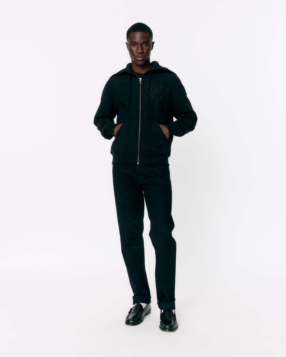 NOAH】 CLASSIC LIGHTWEIGHT ZIP-UP HOODIE ☆ COTTON 100
