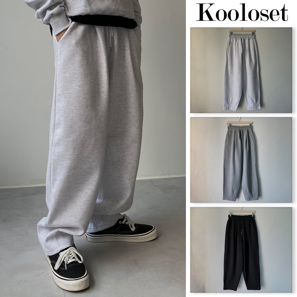 【KOOLOSET】Balloon Deep Burshed Sweatpants