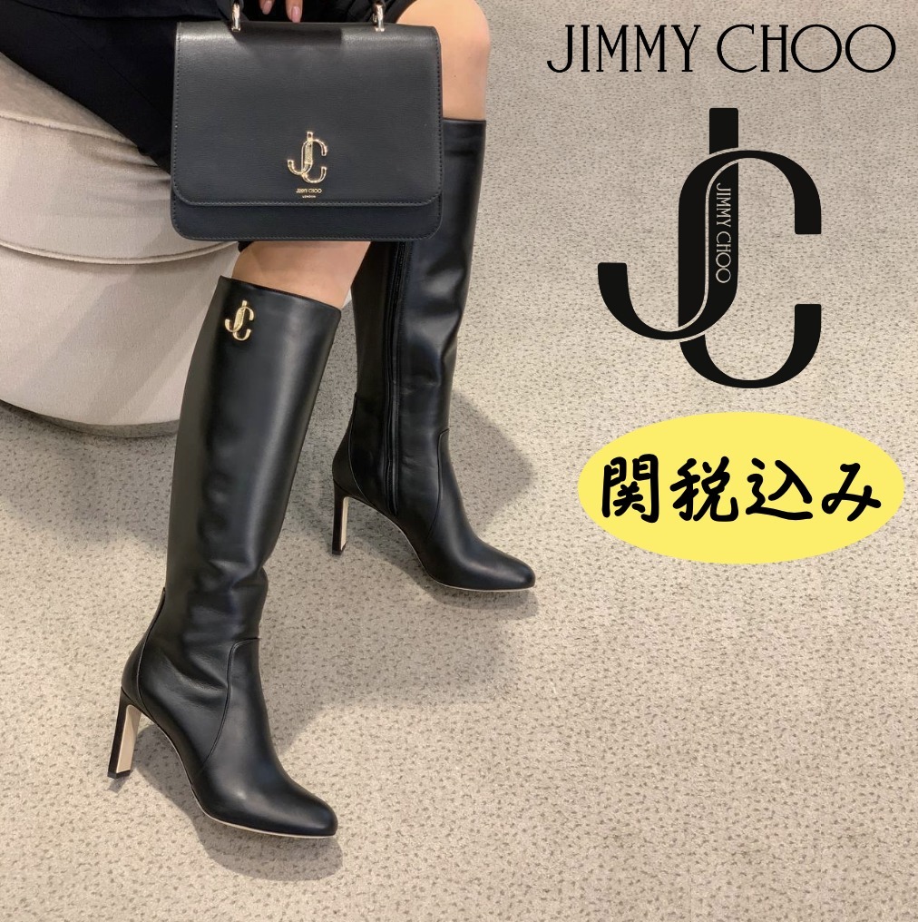 SALE 正規買付 JIMMY CHOO JC KNEE 8.5 cm heel ロングブーツ