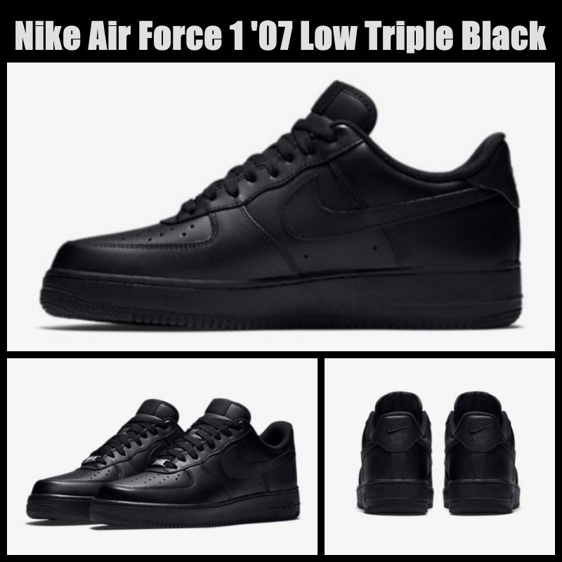 Nike Air Force 1 '07 Low Triple Black トリプルブラック