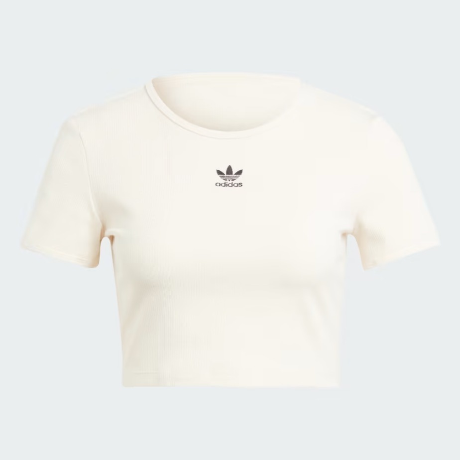 ☆韓国の人気☆【ADIDAS】☆W RIB TEE 半袖Tシャツ☆ (adidas/T