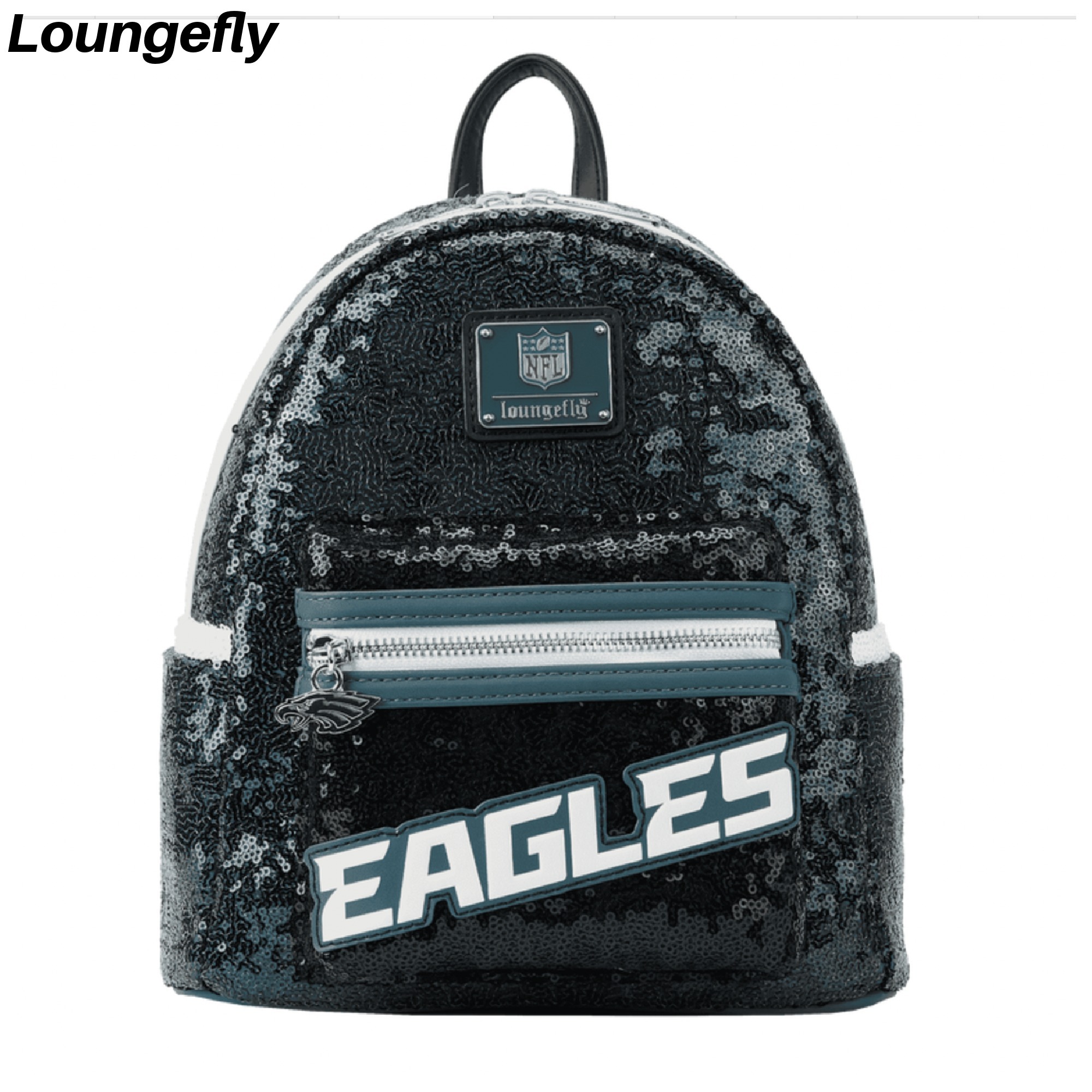 【Lounge Fly】NFL Philadelphia Eagles Sequin Mini Backpack