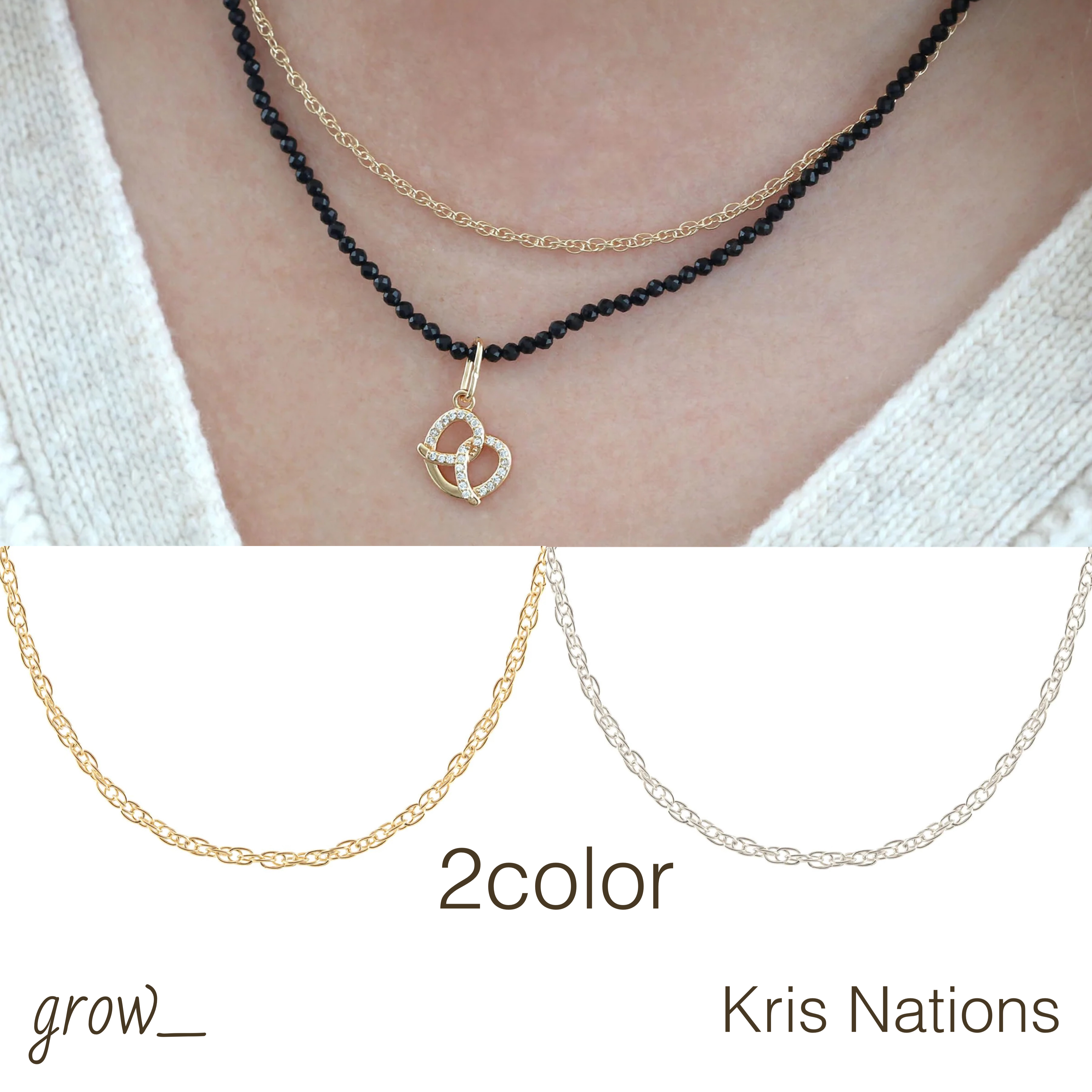Kris Nations ロープチェーンネックレス送関込
