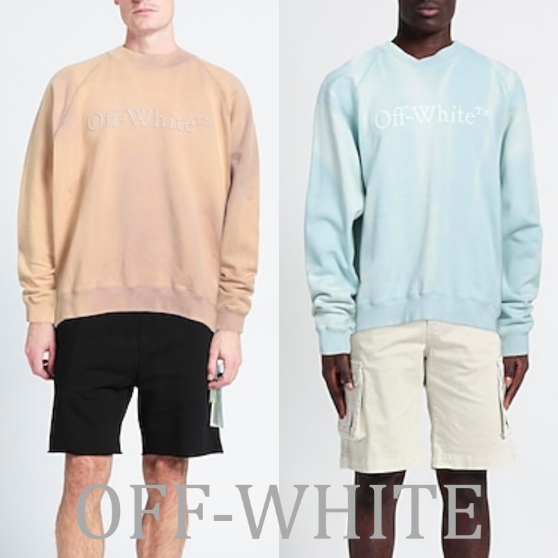 ［関税送料込］OFF-WHITE/オフホワイト リブ編みトレーナー