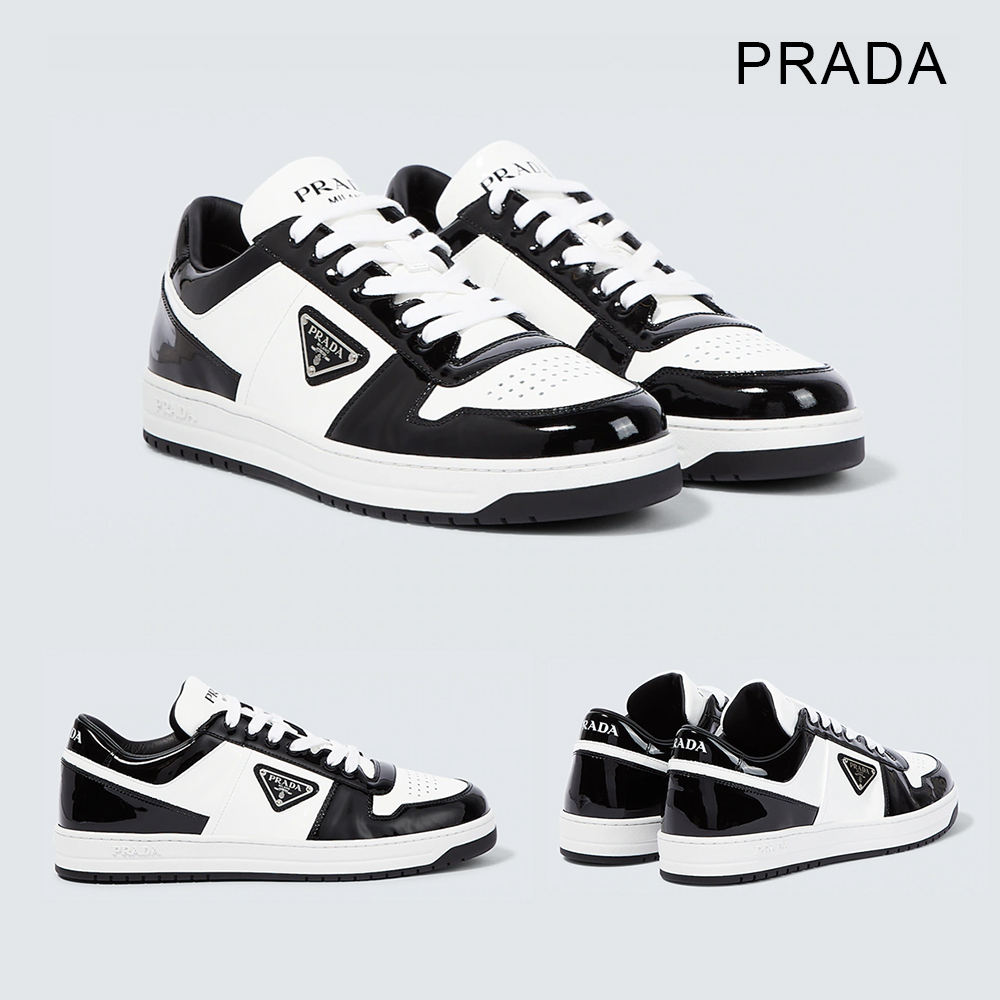 【PRADA/プラダ 】カジュアル◇ダウンタウン レザー スニーカー