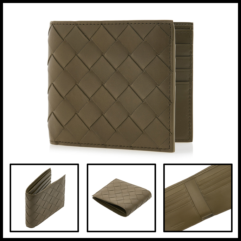 ★関税込★BOTTEGA VENETA イントレチャート 二つ折りウォレット