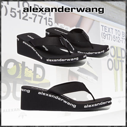 Alexander Wang More Sandals Casual Style Street Style Logo Sandals