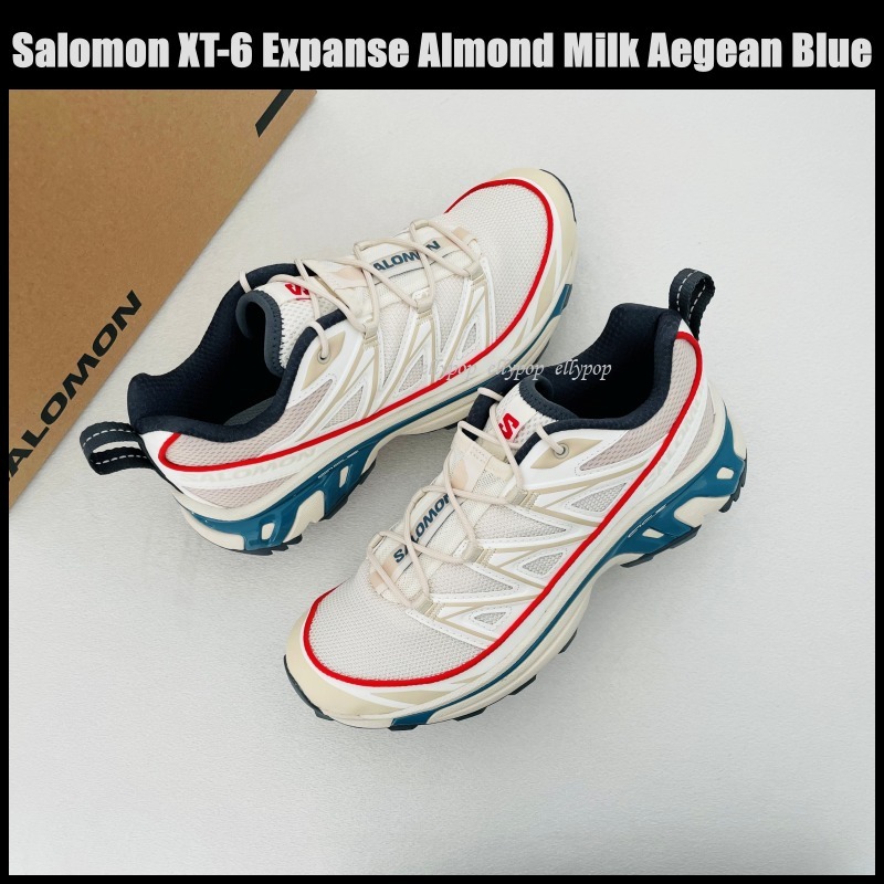 Salomon XT-6 Expanse Almond Milk Aegean Blue サロモン
