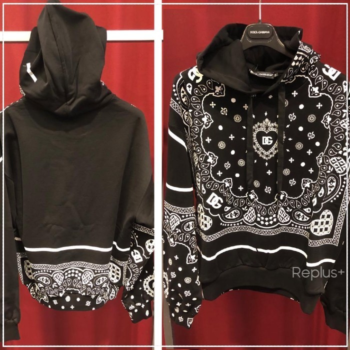 【DOLCE&GABBANA】 D&G DG ロゴ 袖 プリント スウェット Dolce&Gabbana】DGロゴ フーディー スウェット プリント 長袖