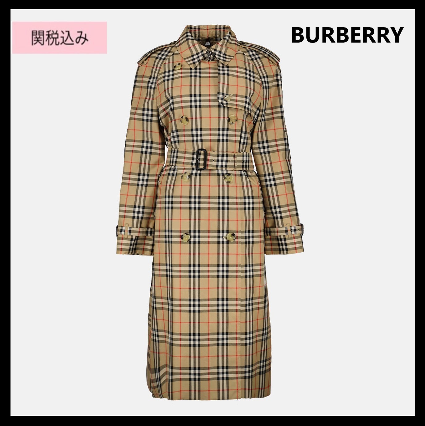 国内発送★Burberry★Vintage Check トレンチコート