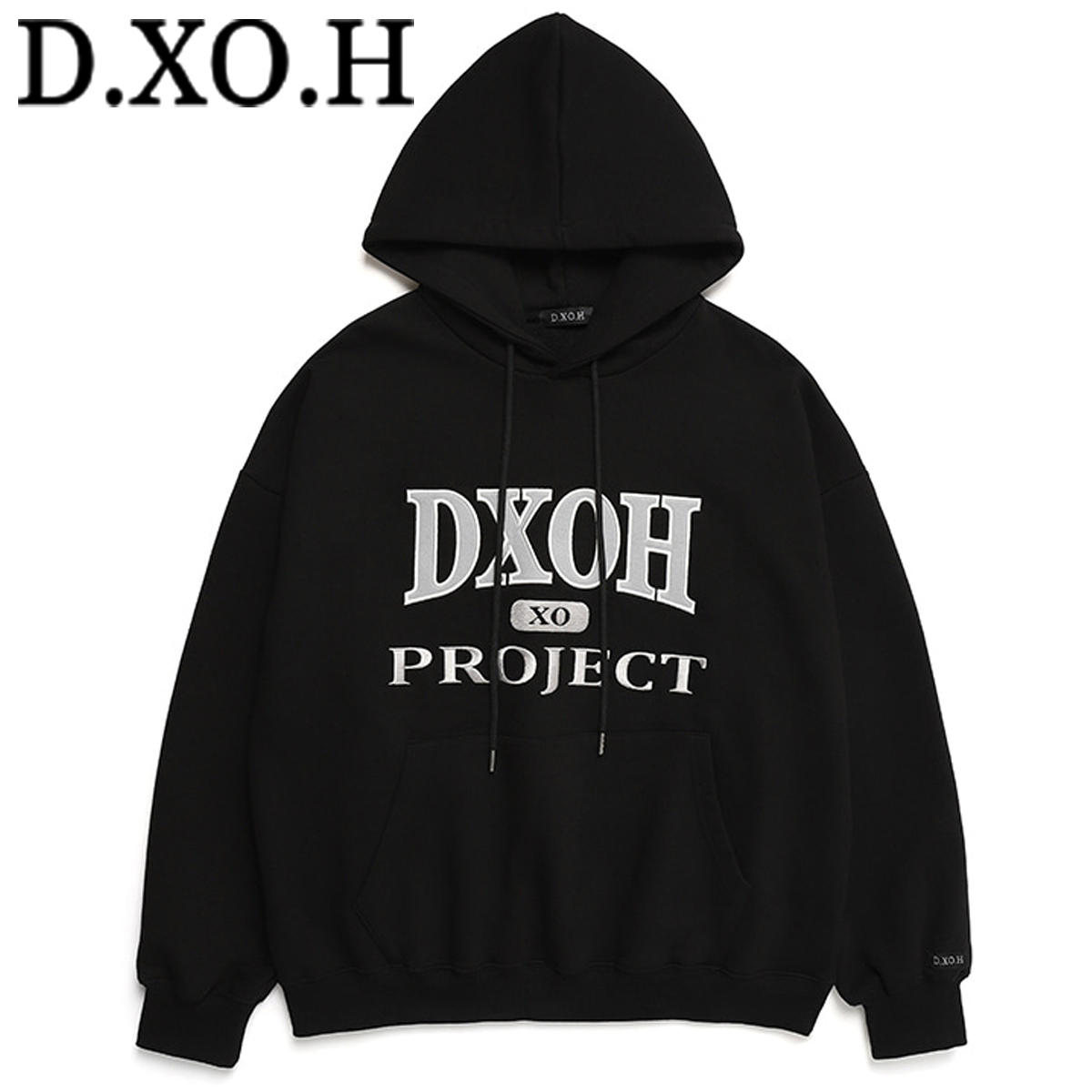 ★DXOH★Project Logo Hoodie[black]★正規品/韓国直送料込/人気