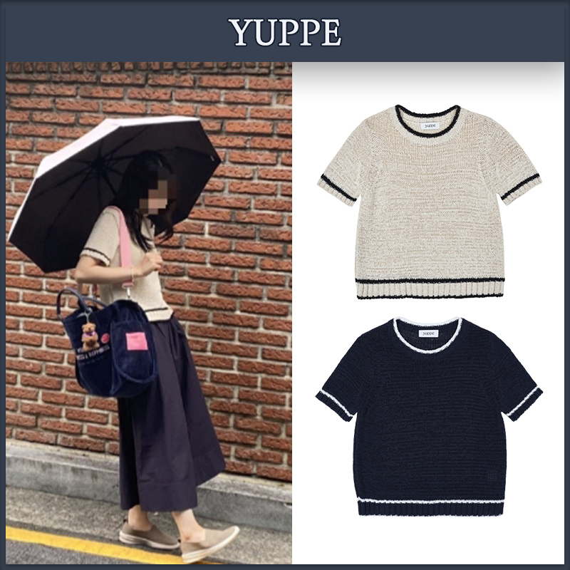【YUPPE】送料・関税込★テープカラーニット