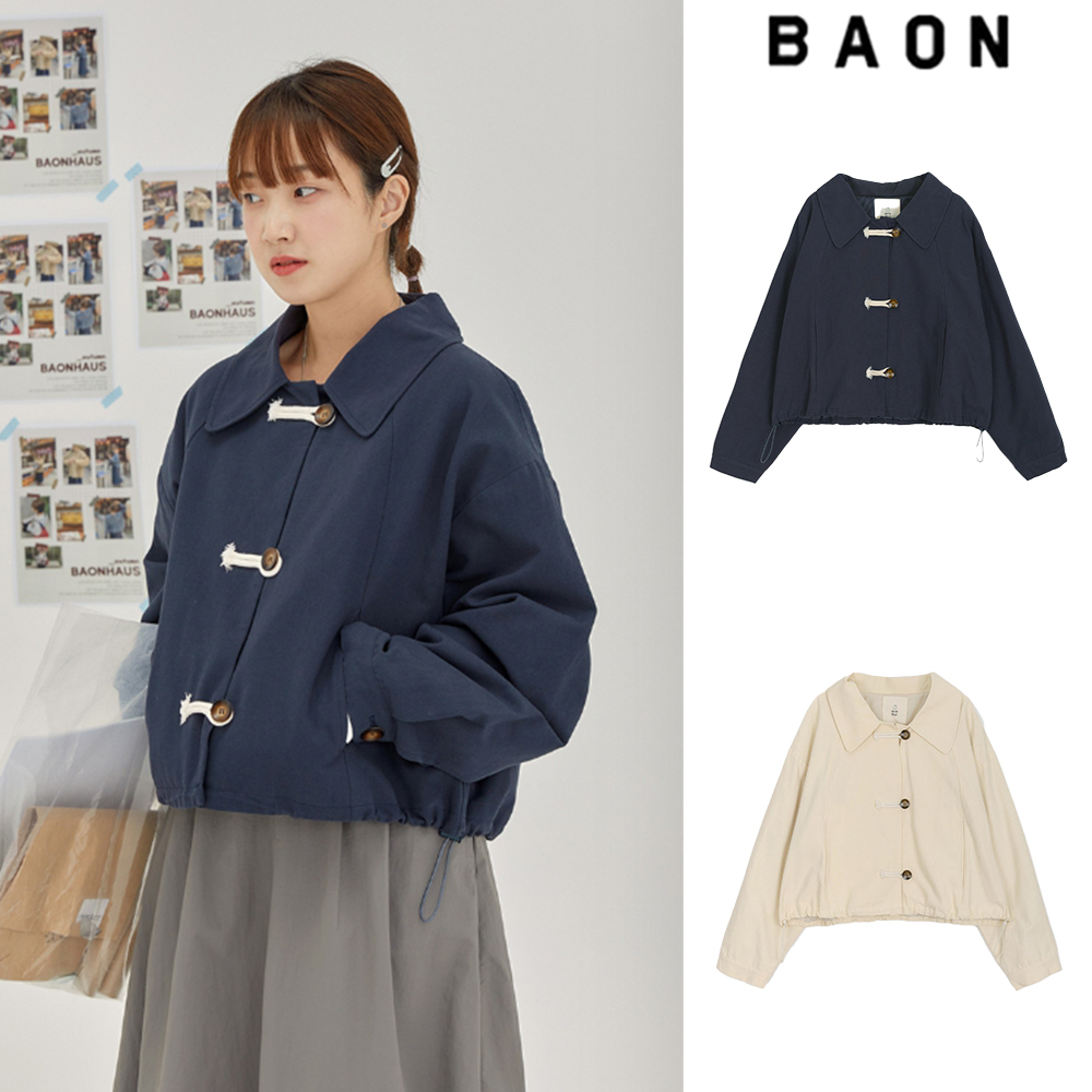 【BAON】23FW★ [BAONHAUS] Cite duffel button collar jacket