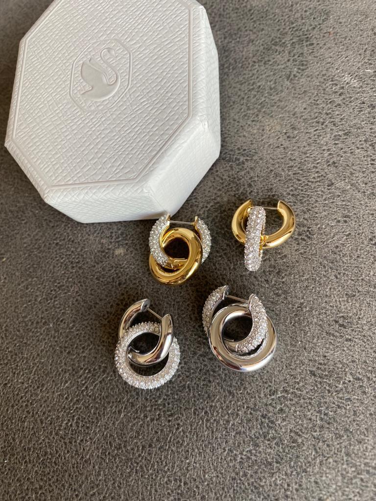 Swarovski】Dextera フープピアス 純正箱付き