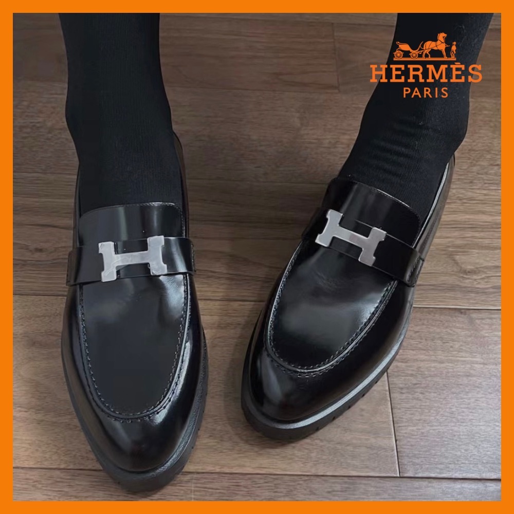 【Hロゴが映えるデザイン♪】HERMES★《フォーブル》モカシン