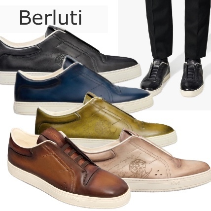 【国内発送】Berluti Playtime スクリット レザースリッポン 国内発送】Berluti Playtime スクリット レザースリッポン