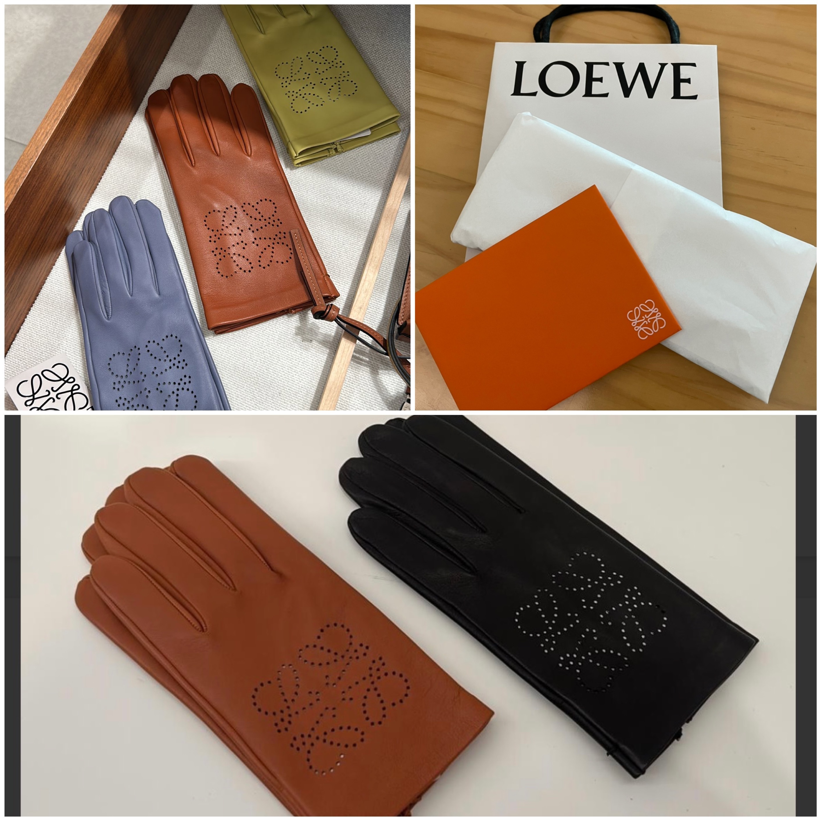 【LOEWE】アナグラム Anagram◇レザー手袋 グローブ